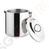 Olympia Eiseimer mit Deckel 3,3L Isoliert | Kapazität: 3,3L | 23(H) x 18(Ø)cm | Edelstahl