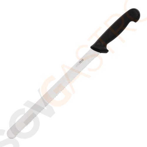 Hygiplas Fleischmesser gezahnt 30cm schwarz Fleischmesser | 30 cm | 130 gr