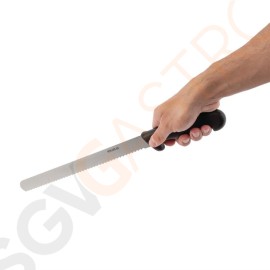Hygiplas Fleischmesser gezahnt 30cm schwarz Fleischmesser | 30 cm | 130 gr