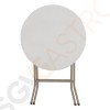 Bolero runder Klapptisch weiß 60cm 60(Ø)cm | Polypropylen und Stahl | weiß