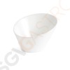 Olympia Whiteware ovale schräge Schüsseln 18 x 20cm CB080 | 10,5 x 18 x 20cm | 3 Stück
