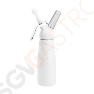 Vogue Sahnespender 0,5L Geeignet für Sahnekapseln CB439, CB163, S659 | Kapazität: 0,5L