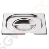 Vogue Deckel mit Löffelaussparung für GN-Behälter GN1/6 GN1/6. Inklusive Löffelaussparung. Material: Edelstahl.