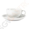 Olympia Whiteware Untertassen für CB469 Für Cappuccinotasse CB469 | 12 Stück | Porzellan