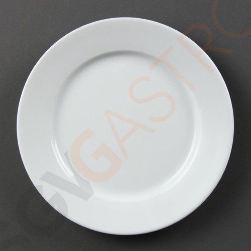 Olympia Whiteware Teller mit breitem Rand 20cm CB479 | 20(Ø)cm | 12 Stück