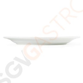 Olympia Whiteware Teller mit breitem Rand 25cm CB481 | 25(Ø)cm | 12 Stück