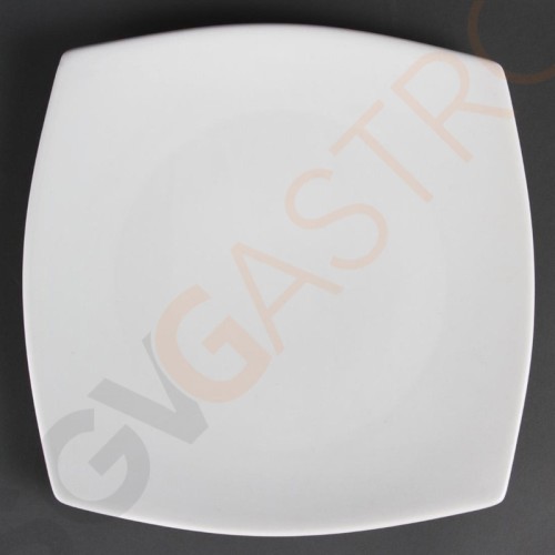 Olympia Whiteware abgerundete quadratische Teller 27cm CB493 | 27 x 27cm | 6 Stück Olympia Whiteware abgerundete quadratische Teller 27cm CB493 | 27 x 27cm | 6 Stück