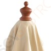 Bolero runder Sonnenschirm creme 3m 2,52 x 3(Ø)m | creme | Flaschenzugsystem