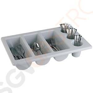 APS Besteckkasten 6 Fächer 10 x 32,5 x 53cm (GN1/1) | 6 Fächer | Kunststoff