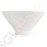 Olympia Whiteware konische Schalen 14cm 4 Stück | 7,6 x 14,1(Ø)cm | Porzellan