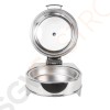 Olympia Elektrischer Chafing-Dish rund Runder Glasdeckel. Fassungsvermögen: 6Ltr