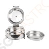 Olympia Elektrischer Chafing-Dish rund Runder Glasdeckel. Fassungsvermögen: 6Ltr