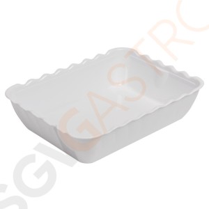 Kristallon Salatschüssel weiß 4,25L Geeignet für Deckel CB751, CB752 | Kapazität: 4,25L | 8,5 x 33,5 x 25,5cm | SAN | weiß Kristallon Salatschüssel weiß 4,25L Geeignet für Deckel CB751, CB752 | Kapazität: 4,25L | 8,5 x 33,5 x 25,5cm | SAN | weiß