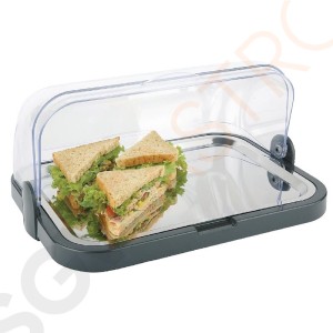 APS Kühlplatte mit Rolltop-Deckel 20,5 x 44 x 32cm | Rolldeckel | Edelstahl APS Kühlplatte mit Rolltop-Deckel 20,5 x 44 x 32cm | Rolldeckel | Edelstahl