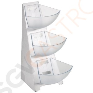 APS Buffetleiter 3 Etagen 3 Etagen | 41 x 24 x 19cm | Edelstahl und Kunststoff