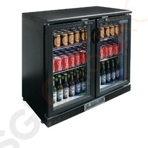 Polar Serie G Barkühlschrank Klapptüren 182 Flaschen Kapazität: 223L | 2 Türen | Schwarz Polar Serie G Barkühlschrank Klapptüren 182 Flaschen Kapazität: 223L | 2 Türen | Schwarz