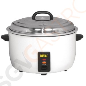 Buffalo Reiskocher 10L 2,95kW/230V | Kapazität: 23L gekochter Reis / 10L trockener Reis