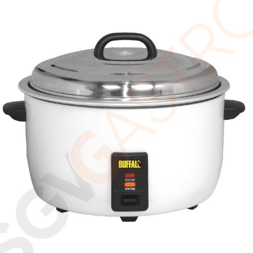 Buffalo Reiskocher 10L 2,95kW/230V | Kapazität: 23L gekochter Reis / 10L trockener Reis