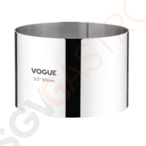 Vogue Moussering Edelstahl 6 x 9cm Größe: 6(H) x 9(Ø)cm