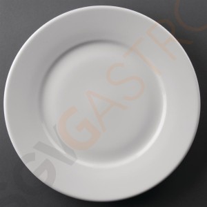 Athena Hotelware runde Teller mit breitem Rand 25,4cm CC209 | 25,4(Ø)cm | 12 Stück