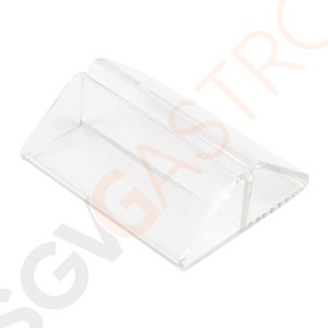 Olympia Menühalter Acryl M-Form A4 Geeignet für A4-Karten | 2,5 x 7 x 5,5cm | Acryl