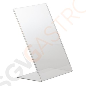 Olympia Tischaufsteller Acryl L-Form A4 CC445 | Geeignet für A4 Olympia Tischaufsteller Acryl L-Form A4 CC445 | Geeignet für A4