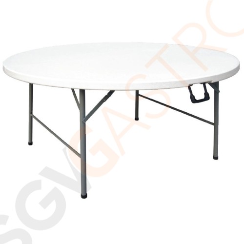 Bolero runder Klapptisch weiß 153cm 153(Ø)cm | Polyethylen und Stahl | weiß Bolero runder Klapptisch weiß 153cm 153(Ø)cm | Polyethylen und Stahl | weiß