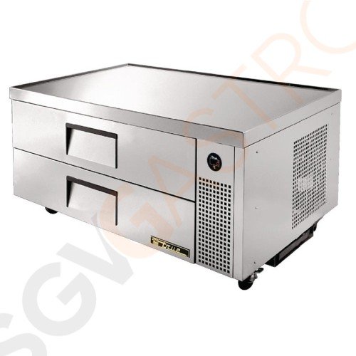 True gekühlter Arbeitstisch TCRB-52 mit 2 Schubladen 113L Edelstahl | Kapazität: 113L / 6 x GN1/1