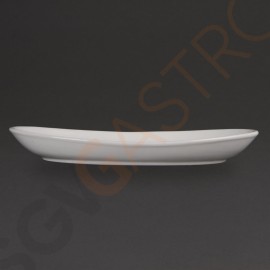 Olympia Whiteware tiefe ovale Schalen 30,4cm CC890 | 30,4 x 19cm | 4 Stück