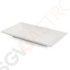 Olympia Whiteware rechteckige Servierteller 25 x 15cm 4 Stück | 25 x 15cm | Porzellan