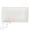 Olympia Whiteware rechteckige Servierteller 31 x 18cm 2 Stück | 31 x 18cm | Porzellan