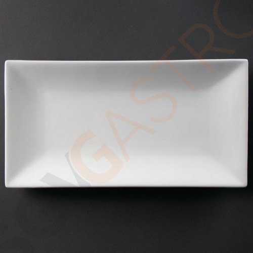 Olympia Whiteware rechteckiger Servierteller 38 x 20cm 38 x 20cm | Porzellan