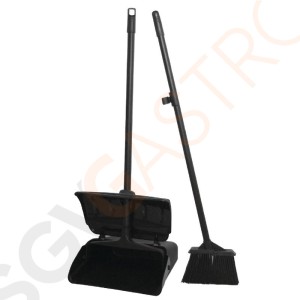 Jantex Lobbykehrset schmaler Besen Schwarz | 16(B)cm