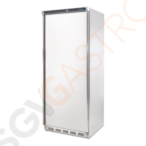 Polar Serie C Kühlschrank Edelstahl für leichte Nutzung 600L 200W/230V | 189 x 78 x 69,5cm | (Nutz)Kapazität: 600/513L | 3 Roste | 1-türig | Edelstahl