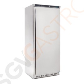 Polar Serie C Kühlschrank Edelstahl für leichte Nutzung 600L 200W/230V | 189 x 78 x 69,5cm | (Nutz)Kapazität: 600/513L | 3 Roste | 1-türig | Edelstahl