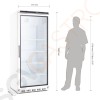 Polar Serie C Display Kühlschrank 600L Kapazität: 600L | 1 Tür | Weiß