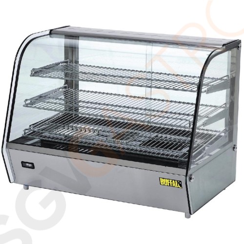 Buffalo Warmhaltevitrine 160L 1,1kW/230V | 86,8(B)cm | 3 Roste | Kapazität: 160L Buffalo Warmhaltevitrine 160L 1,1kW/230V | 86,8(B)cm | 3 Roste | Kapazität: 160L