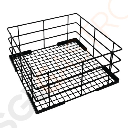 Vogue hoher Gläserspülkorb 35cm PE-beschichtetes Draht | Kapazität: 12 Gläser | 18 x 35 x 35cm Vogue hoher Gläserspülkorb 35cm PE-beschichtetes Draht | Kapazität: 12 Gläser | 18 x 35 x 35cm