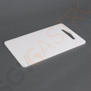 Hygiplas Schneidebrett weiß 0,7(H) x 15,3(B) x 25,5(L)cm | Polyethylen mit geringer Dichte | weiß