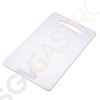 Hygiplas Schneidebrett weiß 0,7(H) x 15,3(B) x 25,5(L)cm | Polyethylen mit geringer Dichte | weiß