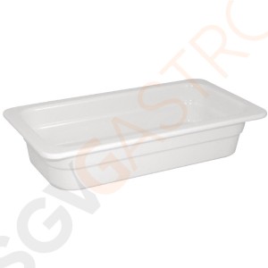 Kristallon Schale weiß GN1/3 6,5 x 17,5 x 32,5cm (GN1/3) | Melamin | weiß