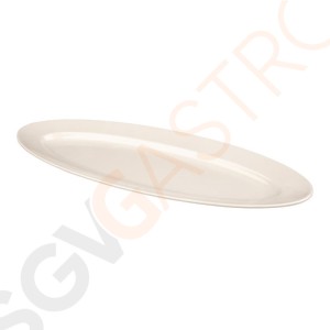 Kristallon ovale Schale weiß 61cm 61 x 23cm | Melamin | weiß
