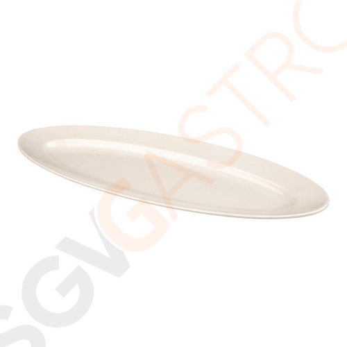 Kristallon ovale Schale weiß 61cm 61 x 23cm | Melamin | weiß