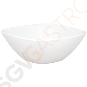 Kristallon quadratische Schüsseln weiß 12cm 6 Stück | 4,6 x 12 x 12cm | Melamin | weiß