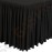 Kombi-Skirting mit Plisseefalten schwarz Geeignet für Tische L001, CB518 | 73 x 75 x 182cm | 100% Polyester | schwarz
