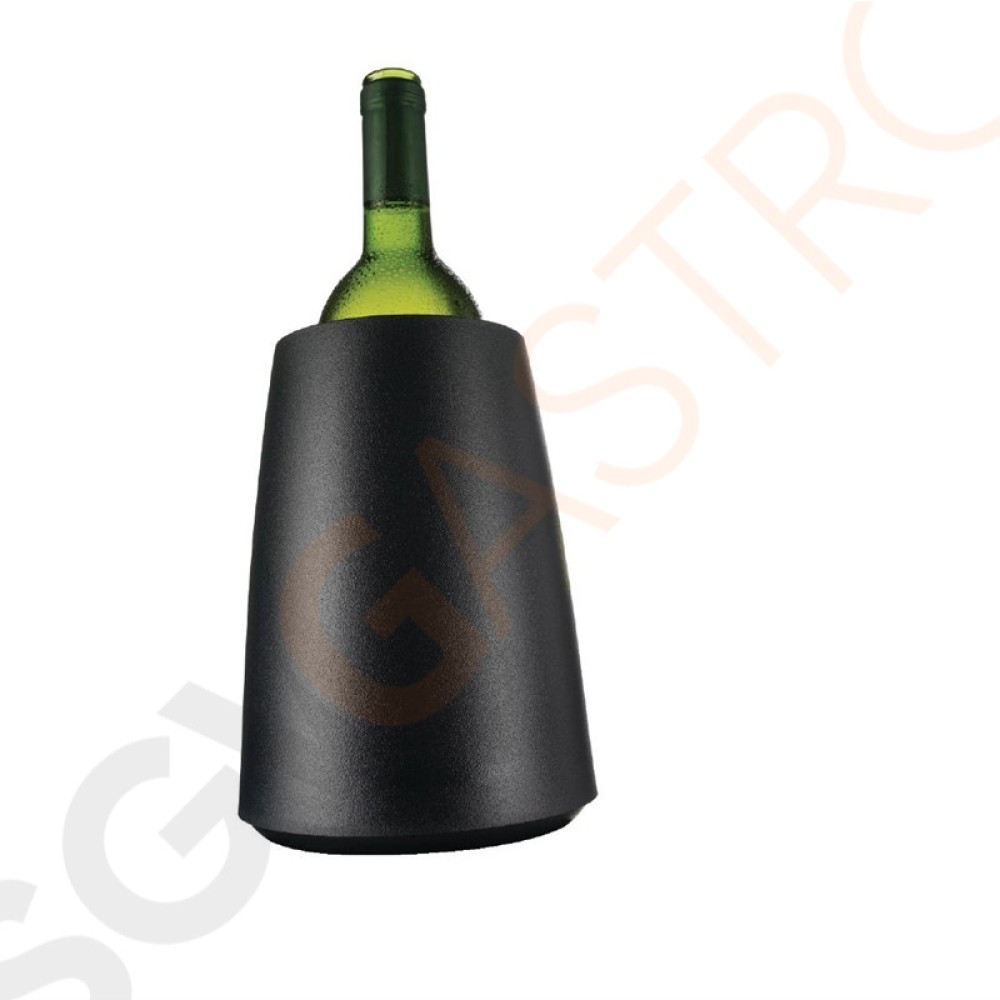 Vacu-Vin Flaschenkühler schwarz 20,8 x 15,5(Ø)cm | schwarz