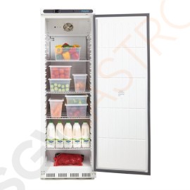 Polar Serie C Kühlschrank weiß 400L 185W/230V | 185 x 60 x 60cm | (Nutz)Kapazität: 400/238L | 3 Roste | 1-türig | weiß