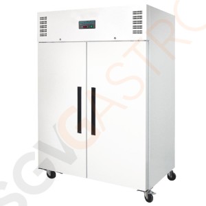 Polar Serie G Gefrierschrank weiß 2-türig 1200L Bruttokapazität: 1200L | Nettokapazität: 770L | GN2/1-geeignet | 2-türig