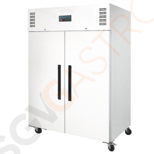 Polar Serie G Gefrierschrank weiß 2-türig 1200L Bruttokapazität: 1200L | Nettokapazität: 770L | GN2/1-geeignet | 2-türig