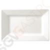 Lumina rechteckige Teller mit breitem Rand 20cm CD629 | 20 x 13cm | 6 Stück